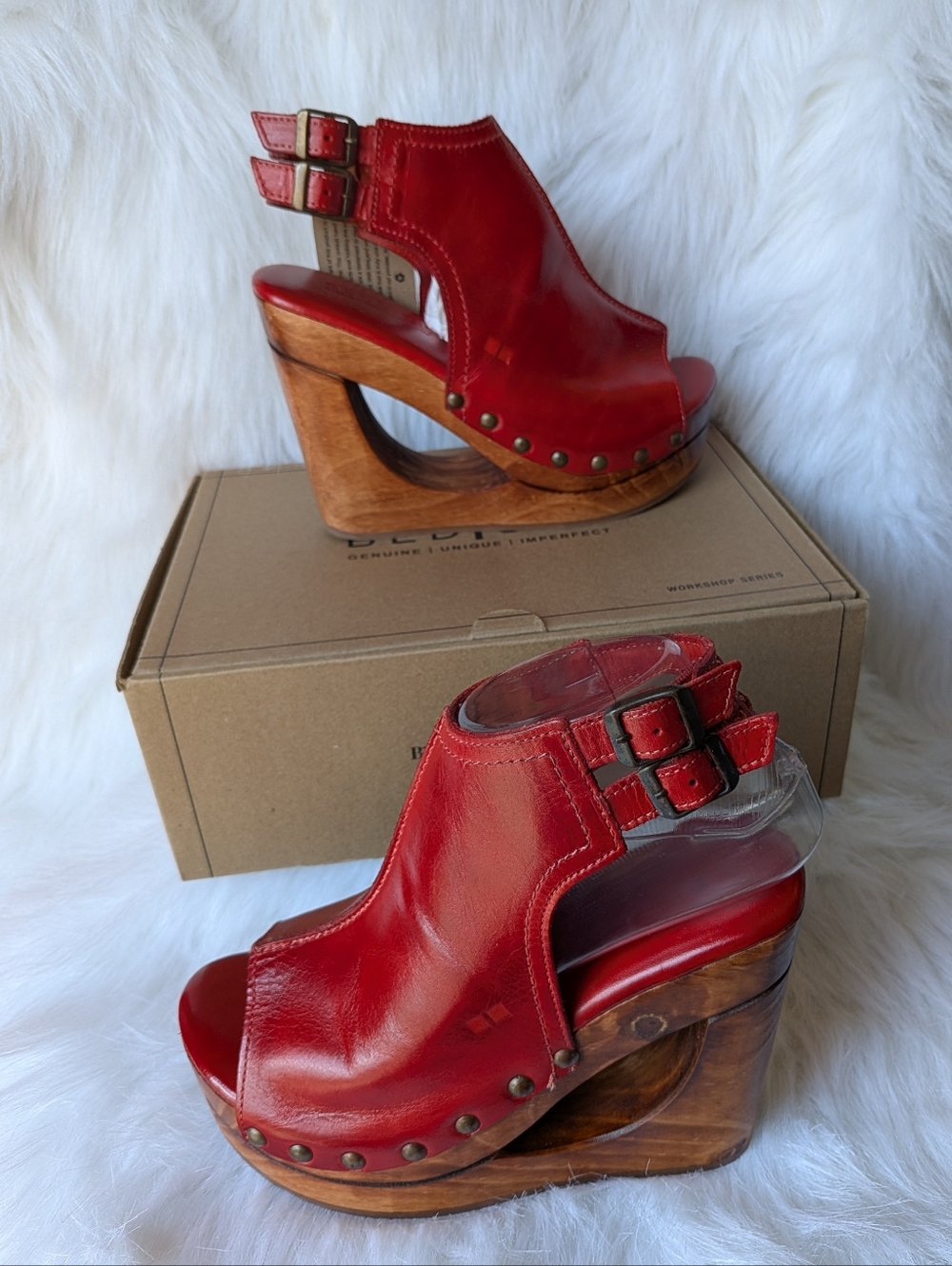 Bed Stu NWT/Box Imelda Platform Sandals 7 - Picture 13 of 16